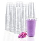 Copos de plástico TashiBox Clear Crystal 24 onças (710 ml), pacote com 100