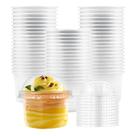 Copos de plástico Temmgnie 150 ml com tampas de cúpula 100 conjuntos