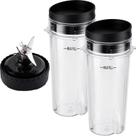 Copos de reposição Equust Ninja Blender de 16 onças com tampas Sip & Seal