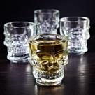 Copos de Shot Caveira Crystal Head - kit com 4 copos