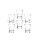 Copos De Shots Coloridos 6 Peças - Cachaça Tequila Drink Transparente Copos De Shots Coloridos 6 Peças - Cachaça Tequila Drink Transparente