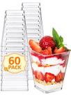 Copos de sobremesa de plástico NEEBAKE 60 conjuntos 150mL - Parfait Cups