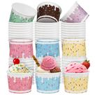 Copos de sorvete Aodaer 8 oz Sprinkles Paper, pacote com 60