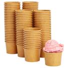 Copos de sorvete de papel descartáveis, pacote de 100 ml - Juvale