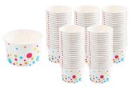 Copos de sorvete GSM Brands Polka Dots Design 240 ml x 100 Copos de sorvete GSM Brands Polka Dots Design 240 ml x 100