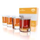 Copos de uísque On The Rox, conjunto de 4 com monograma de 325 ml