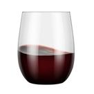 Copos de vinho Dannke 48 de plástico sem haste 350ml transparentes descartáveis
