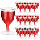 Copos de vinho de plástico Mimorou 100 peças 150mL para festa