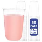 Copos de vinho descartáveis WELLIFE Clear Plastic 500mL 50 unidades Copos de vinho descartáveis WELLIFE Clear Plastic 500mL 50 unidades
