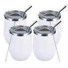 Copos de vinho MEWAY 350mL, pacote com 4 copos de aço inoxidável