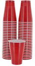 Copos descartáveis Amcrate Red 350mL 12oz - Conjunto de 50