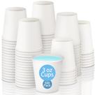 Copos Descartáveis de Papel CCWOFF (90mL) - Pacote com 500 Unidades para Enxaguante Bucal