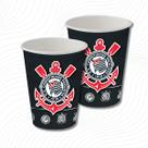 Copos Descartáveis de Papel para Aniversário Comemoração - Corinthians - 8 Unidades - Festcolor