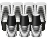 Copos descartáveis de papel Summark 4 oz 100 unidades pretos