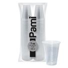 Copos Descartáveis de Plástico PAMI Clear (200ml) - Pacote com 100 Unidades - Sem BPA