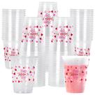 Copos Descartáveis Gatherfun - Kit com 60 Unidades (350ml) - Festa Romântica