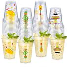 Copos Descartáveis Meekoo Fiesta (354,84ml) - Pacote com 100 Unidades - 4 Estilos Copos Descartáveis Meekoo Fiesta (354,84ml) - Pacote com 100 Unidades - 4 Estilos