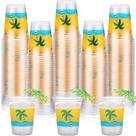 Copos descartáveis Rtteri Luau 350 ml de plástico de coco 100 unidades