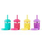 Copos Elk and Friends Glass Mason, 240 mL com silicone