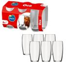 Copos Oca Redondo 300ML Resistente Transparente Bebidas 6 UN