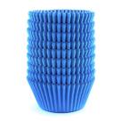 Copos para assar, forros de cupcake, papel azul Warmparty, 300 unidades