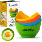 Copos para caçadores de ovos de silicone Eggssentials, pacote com 4 unidades, sem BPA