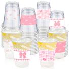 Copos para Festa CUPLOOV 100 Unidades Laço Rosa 473 ml Descartáveis Copos para Festa CUPLOOV 100 Unidades Laço Rosa 473 ml Descartáveis
