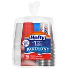 Copos para festa Hefty Party On 76 unidades 473 ml e 532 ml
