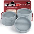 Copos para móveis Yelanon, 8 peças, almofadas antiderrapantes de borracha de 7,5 cm