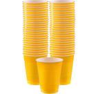 Copos plásticos Amscan Premium Yellow Sunshine 500 ml (50 unidades)
