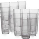 Copos plásticos Avant Grub 350 ml (12 onças), 24 unidades, sem BPA, transparentes