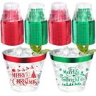 Copos plásticos descartáveis Cuploov 9 oz tema de Natal (60 un.)
