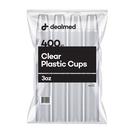 Copos plásticos descartáveis Dealmed 90mL 100% recicláveis x400