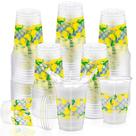 Copos plásticos descartáveis Singhoow Capri Lemon 473mL (50 unidades)