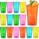 Copos Tiki Qinyoung 15 Peças 420 ml Multicoloridos de Plástico