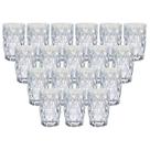 Copos Vidro Grosso Modelo Diamante 370 ML Transparente - 18 Un