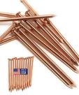 Copper Nail Spikes Dubbs Hardware, pacote com 12 polegadas, fabricado nos EUA Copper Nail Spikes Dubbs Hardware, pacote com 12 polegadas, fabricado nos EUA