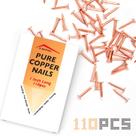 Copper Nails D.MATIALL 2,54 cm Telhado 110 unidades 99,95% de cobre puro