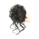 Coque De Cabelo Sintético Cacheado Elegante E Desgrenhado Com Elástico De Borracha Fácil De