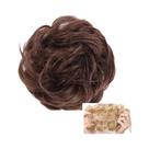 Coque De Cabelo Sintético Cacheado Natural Para Mulheres, Extensões De Cabelo Em Estilo Despojado,