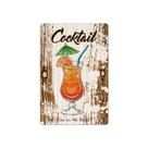 Coquetel vintage com signo de ferro, sexo na praia, 20x30cm