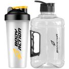 Coqueteleira 600ml + Galão Tank 2 Litros Academia Bodyaction