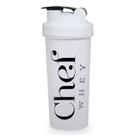 Coqueteleira 700ml Preto e Branco - Chef Whey