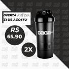 Coqueteleira Academia Kit 2un Shaker Porta Whey Shakeira Copo Fitness Mola 3 Compartimentos