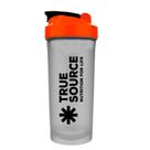 Coqueteleira (Academia) True Source Transparente e Preta - 600ml