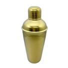 Coqueteleira Aço inox Dourado 500ml C/ Coador Drinks Caipirinha Bar Fineza