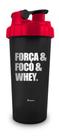 Coqueteleira frases - foco força e whey