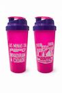 Coqueteleira Papo de Marombeiro 600ml Os Caras ou As Minas da Papo Invadiram a Cidade Ideal para bater Seu Whey