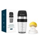 Coqueteleira para salada KITCHENDAO 2 em 1 com espremedor de frutas 1L preta Coqueteleira para salada KITCHENDAO 2 em 1 com espremedor de frutas 1L preta