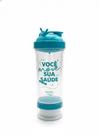 Coqueteleira Premium 2 Doses (700ml) - Cor: Azul Claro